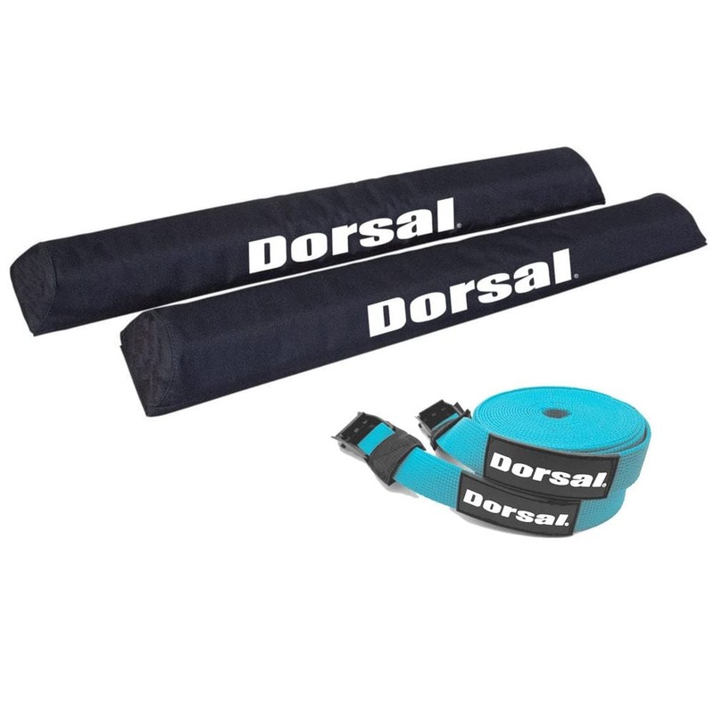 DORSAL Aero Roof Rack Pads with 15 ft Surf Straps