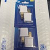 Total Home Polarized Grounding Adapter 2 Pack, Turn 2-Prong Outlet