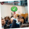 KICHOUSE 2Pcs Handheld Voting Paddle Classroom Voting Board Design for
