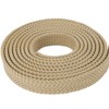 1 Inch PolyPro Rope - Soft Flat Hollow Braid (Tan,