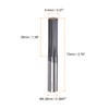 sourcing map Carbide Chucking Reamer 0.37"(9.4mm) Dia Straight Flute Straight
