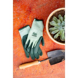 DIGZ Eco-Friendly Women's Garden Gloves, Biodegradable, Nitrile Coating, Touchscreen Compatible, Large, 1 Pair