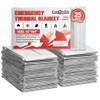 SecuCaptain Survival Emergency Thermal Blankets: Extra Large 84” x63” Space