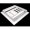 HVAC Premium 10''w X 8''h 3-Way Aluminum Curved Blade Adjustable