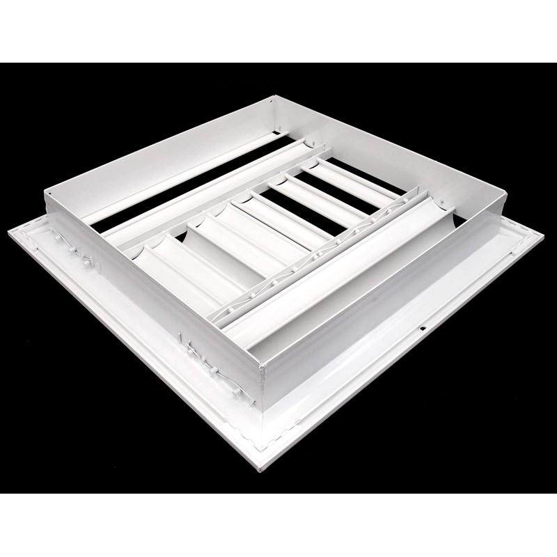 HVAC Premium 10''w X 8''h 3-Way Aluminum Curved Blade Adjustable