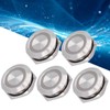 Pack of 5 Metal Push Button Switches with LED, Mini