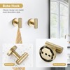 TQKAG Brushed Gold Bathroom Hardware Set 6-Piece Bathroom Accessory Set