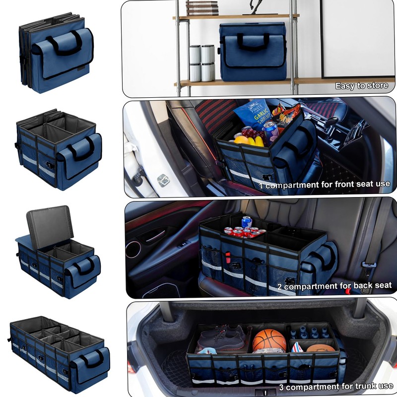 GDNasist Car Trunk Organizer and Storage with Removable Leakproof Cooler