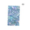 FRCOLOR 3pcs Flexible Natural Shell Paper Nail Art Stickers for