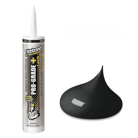 Titebond 10.1 Oz. Pro-Grade Plus Siliconized Acrylic Water-Based Caulk - Black