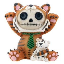 StealStreet Brown Tigrrr with Small Tiger Furry Bones Collectible Statue