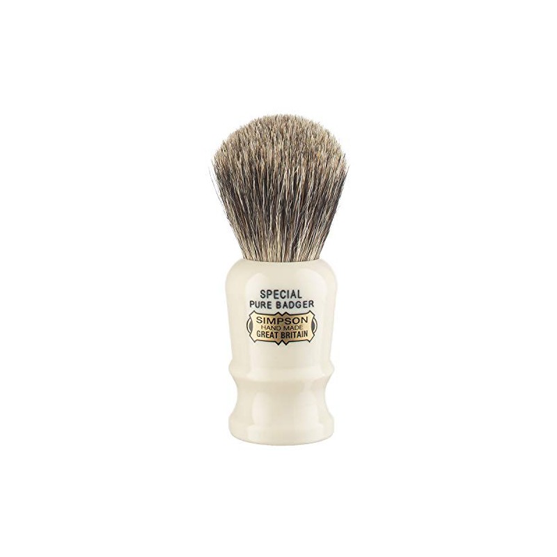Simpsons Special Pure Badger Hair Shaving Brush With Imitation Ivory