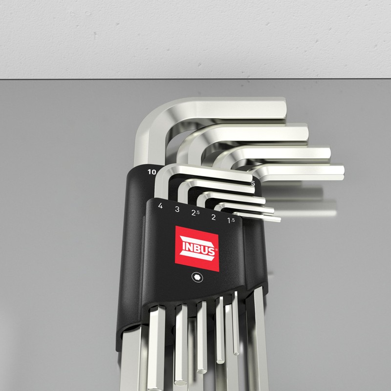 INBUS® 70150 Hex Key Set 9pcs 1.5 - 10mm Extra