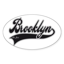 CafePress Brooklyn New York Oval Car Bumper Sticker