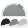 Changshade Arch Window Shades Blackout,Half Moon(Radius:36") Blackout Pleated Window Shades,
