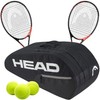 Head Ti. Radical Elite Tennis Racquet Doubles Bundle with a