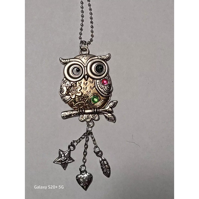 Ganz Glimmer Car Charm -Owl