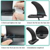Anfyko 9" Paddle Board Fin Repalcement with Base, Nylon Fiberglass