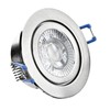 trendlights24 Mare IP44 Bathroom LED Recessed Spotlight, 230 V, Stainless
