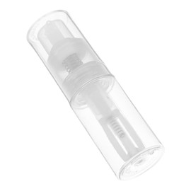 KOMBIUDA Travel Body Powder Jar Portable Makeup Powder Dispenser with Locking Nozzle Transparent Design for Easy Refills for Travel Outdoor Use