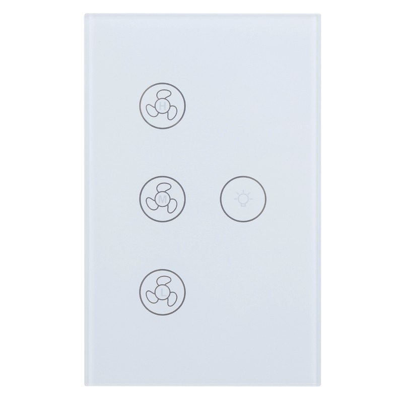 Smart WiFi Air Fan Lamp Touch Switch Voice Control Compatible