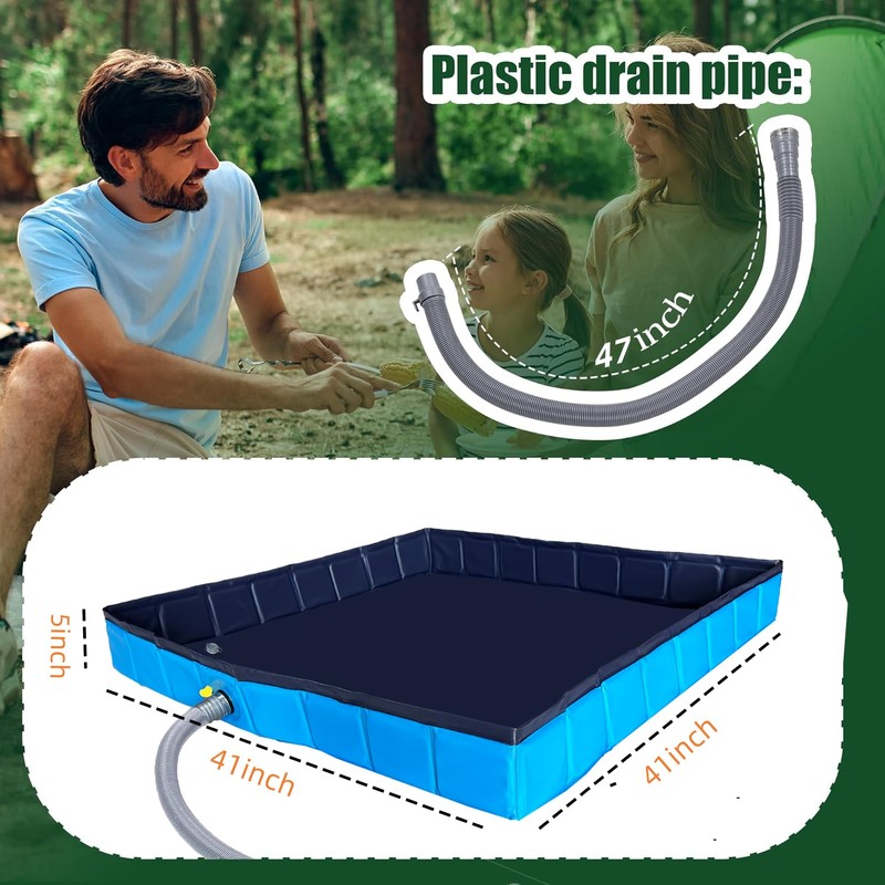 Portable Shower Pan, Foldable Shower Base, Upgraded Shower Base Bottom