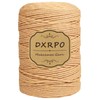 DXRPO Macrame Yarn 3 mm x 300 m, Natural Macrame,