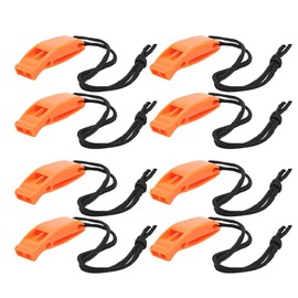 Tbest Silbato De Supervivencia,Silbato De Emergencia,8Pcs KS 923 Plástico Deportes Acuáticos Supervivencia De Emergencia Accesorio De Silbato Multifunción De Doble Frecuencia Al Aire (Naranja)
