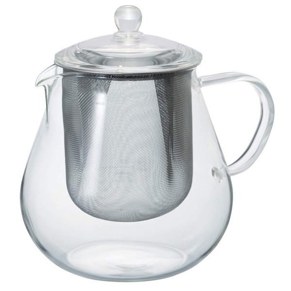 HARIO CHC-70T Leaf Teapot Clear, 23.7 fl oz (700 ml)