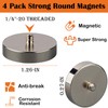 4 PCS Heavy Duty Neodymium Round Cup Magnets, Strong Rare