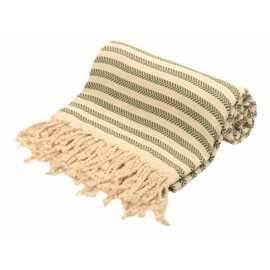 Natural-Soft Striped Hammam Towel, Sauna Towel for Men and Women, Bath Towel, Sauna Towel, Peshtemal, 100% Cotton, Lightweight and Absorbent, Oriental Bath Towel, 100 x 180 cm (Blue)