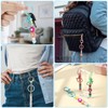 Exclaith 42 Pcs Beadable Keychains Bulk Kit Blank Beaded Metal