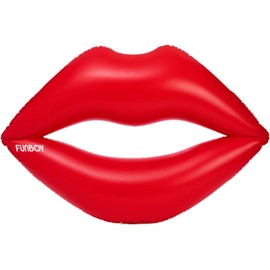 FUNBOY Giant Inflatable Red Lips Pool Float, Luxury Float for Summer Pool Party and Entertainment