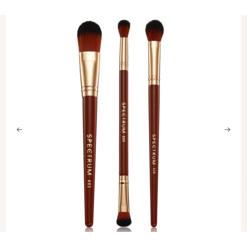 Spectrum Pantherine 3 Piece Makeup Brush Set Sealed New