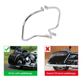 TCMT Engine Saddlebag Case Guard Rail Crash Bar Fits For Harley Davidson Softail Heritage Springer FLSTS 1997 1998 1999