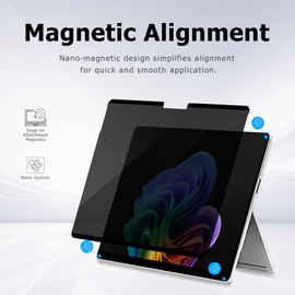 Adeway Privacy Screen Protector for Surface Laptop Studio 2/1 14.4 Inch, Magnetic Nano, Anti-Spy, Removable, Blue Light & UV Blocking, Anti-Glare