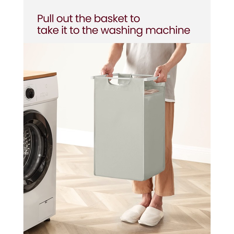VASAGLE Laundry Hamper, Laundry Basket, Laundry Sorter with 3 Pull-Out