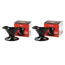 Melitta Ready Set Joe Single Cup Coffee Brewer, Black - 2 Pack