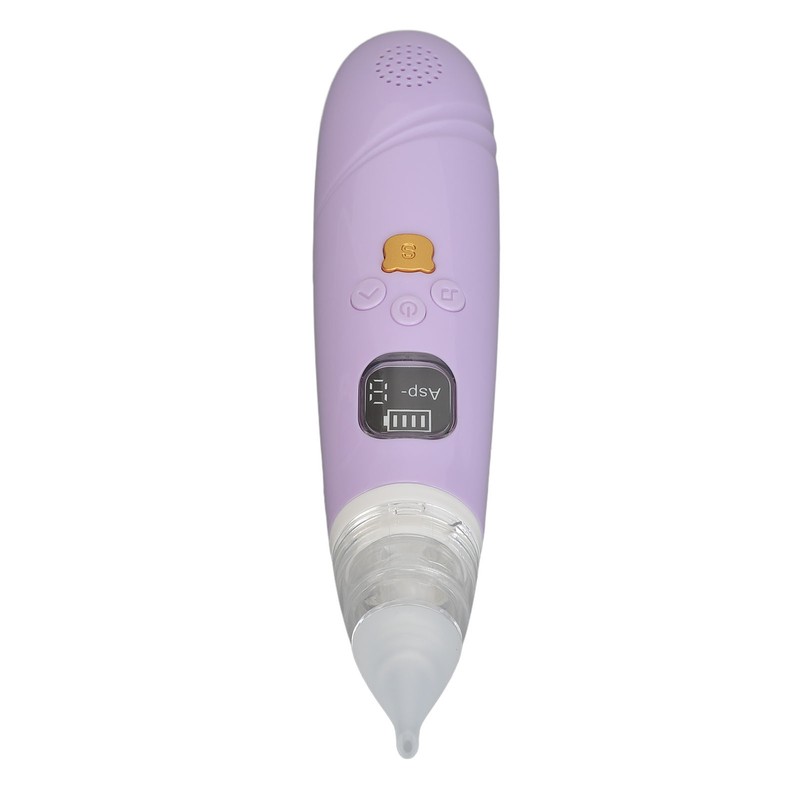 Electronic Infant Nose Aspirator Adjustable Suction Level Music Light Soothe