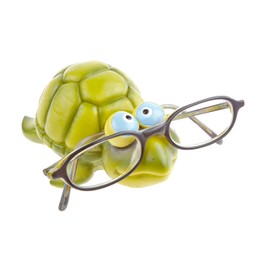 by-Bers Brillenhalter Schildkröte, handbemalt, echt lustig, ein Muss für Schildi Sammler, aus Polyresin, schön für die erste Brille,