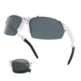 Long Keeper Foldable Sports Sunglasses for Men Women Youth Sports Running Glasses Windproof Cycling Goggles Softball Baseball Glasses UV Protection Shades