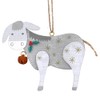 Gisela Graham Wooden Donkey Decoration 7x8x1 Centimetre