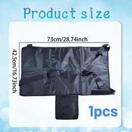 Toddler Airplane Bed, Travel Essentials for Kids, Plane Bed for Kids, Lightweight and Portable, Comfortable Sleep Solution for Flights, 28.74 * 15.75in, Black