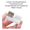 Estuche Para 30 Borcas Punta Drill De Uñas Cepillo Limpieza