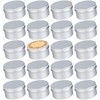 24 Pack 4oz Screw Top Aluminum Tin Jars with Screw