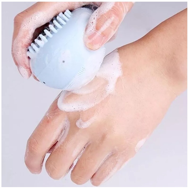 Cepillo Exfoliante Facial De Silicon Puntos Negros Colores