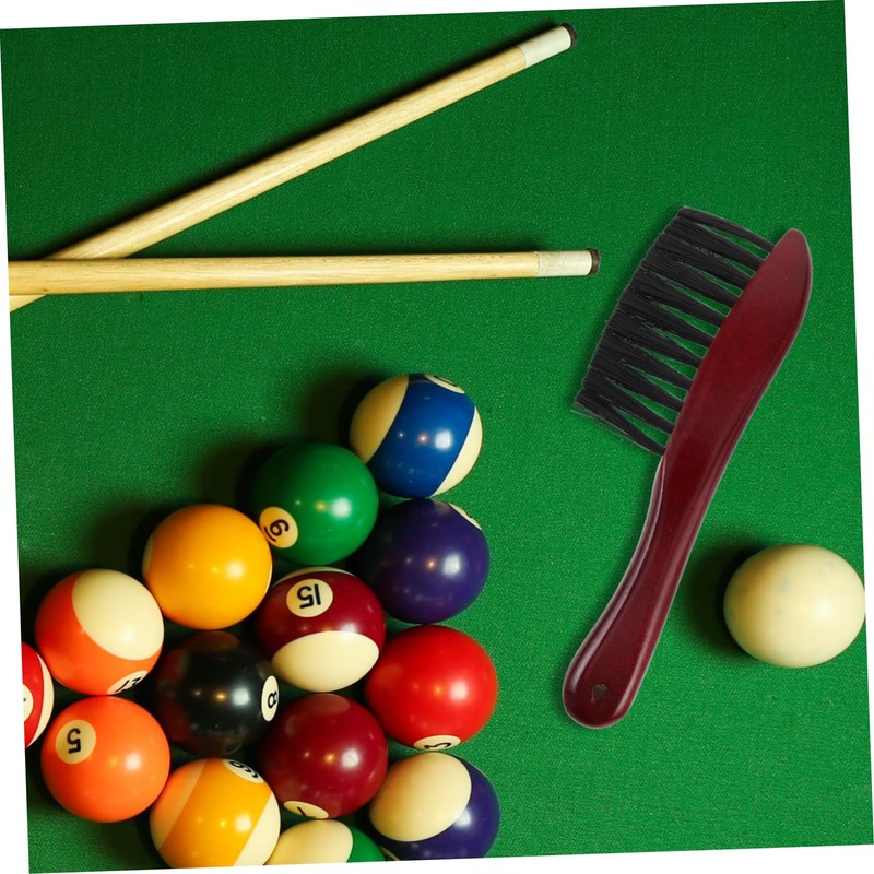 Kisangel Billiards Cleaning Brush Pool Table Necessity PVC Brush Hair