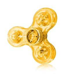 TB® LED Light up Fidget Spinner, Clear Fidget Toys, Anxiety Toys Stress Relief Reducer Spin for Kids and Adults (Yellow)