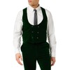 Mens MAK Green Soft Velvet Waistcoat Wedding Party Retro Tailored