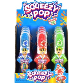 Koko's Mr. Squeezy Pop Lollipop Candy, 1.97 oz (56 g) - 12 Count Display Box